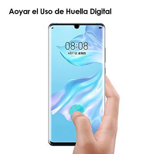 AsBellt Protector Pantalla de Huawei P30 Pro (Pegamento en Toda la Pantalla) (9H Dureza) (Alta sensibilidad),Cristal Vidrio Templado/Protector de Pantalla para Huawei P30 Pro