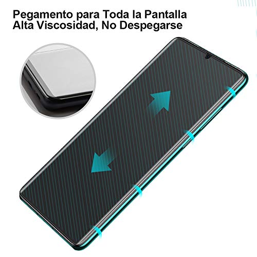 AsBellt Protector Pantalla de Huawei P30 Pro (Pegamento en Toda la Pantalla) (9H Dureza) (Alta sensibilidad),Cristal Vidrio Templado/Protector de Pantalla para Huawei P30 Pro