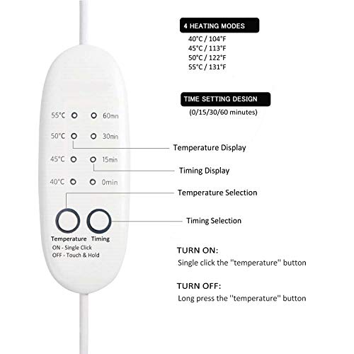 ascarillas de ojo con calefacción,USB de vapor caliente para dormir máscara de ojos para aliviar ojos esponjosos ojo de círculo oscuro,ojos secos, Blepharitis estrés,ojos cansados,control temperatura