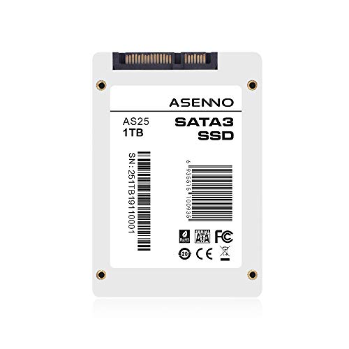 ASENNO 1TB 960GB 512GB 2,5 Pulgadas SSD con 1024 MB de Memoria SATAIII 6 GB/s de Disco Duro Interno de Estado sólido para Notebook Tablet PC de Escritorio