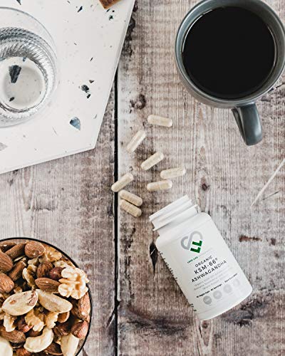 Ashwagandha KSM-66 Orgánico por LLS | Alta resistencia 500 mg por cápsula | 60 Cápsulas Veganas | 5% Ayurvedic Withania Somnifera | 100% puro y natural | Hecho en el Reino Unido bajo licencia GMP