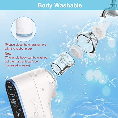 Aspirador Nasal Bebes Electrico Aspirador de Nariz con 4 tamaños Puntas de silicona 3 niveles de succión para Recién Nacidos,Niños Pequeños y Infantil