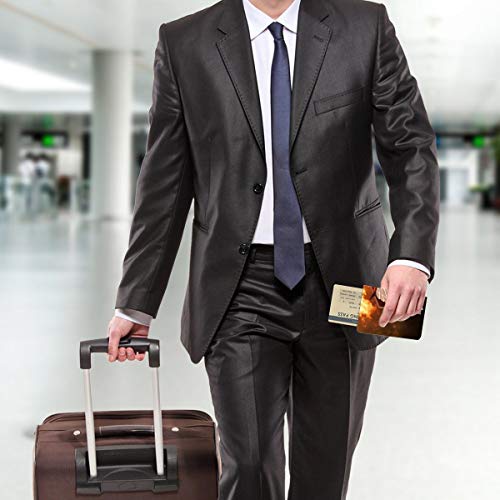 Ataque Titán pasaporte titular cartera de viaje para tarjeta de crédito boleto bolsa de documentos para pasaportes dinero tarjetas de embarque boletos 6.5 pulgadas