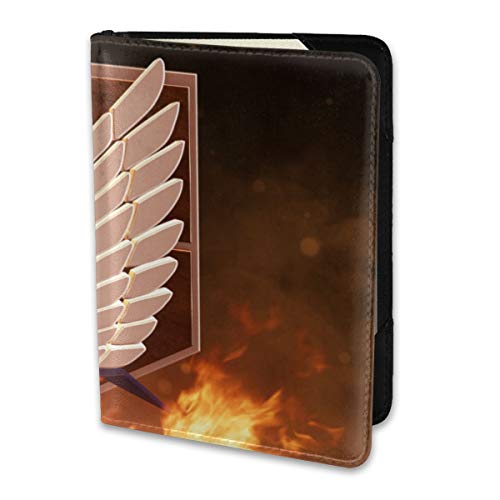 Ataque Titán pasaporte titular cartera de viaje para tarjeta de crédito boleto bolsa de documentos para pasaportes dinero tarjetas de embarque boletos 6.5 pulgadas