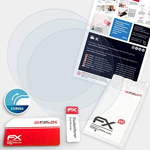 atFoliX Película Protectora Compatible con Garmin Vivoactive 4 Protector Película, Ultra Claro y Flexible FX Lámina Protectora de Pantalla (3X)