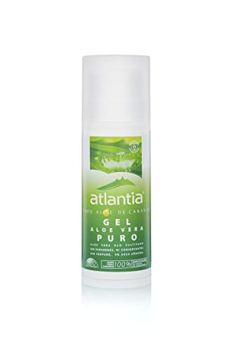 Atlantia Aloe Vera, Gel de Aloe Vera orgánico puro, sin aditivos ni conservantes, 200ml