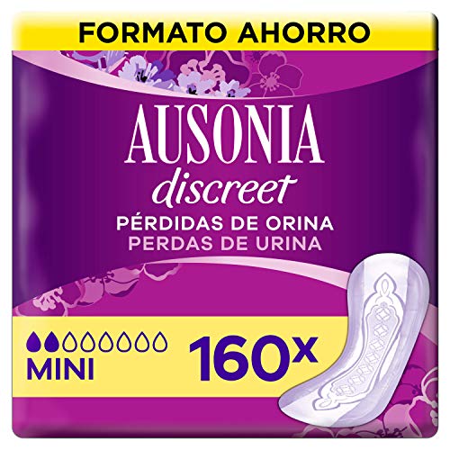 Ausonia Discreet Compresas Para Pérdidas De Orina Mini Para Vejigas Hiperactivas x 160
