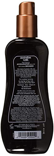 Australian Gold, Aceite corporal acelerador del bronceado - 237 ml.