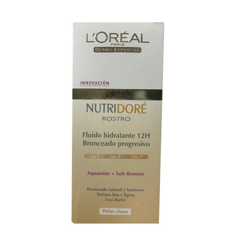 Autobronceador Nutridore Pieles Claras Rostro L'Oreal 50ml