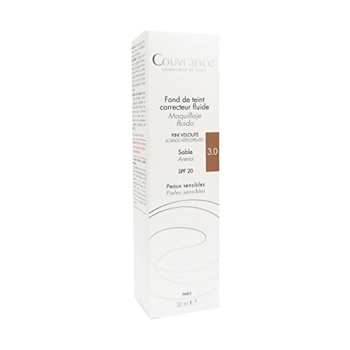 Avène Couvrance Maquillaje Fluido Color Arena, 30 ml, Negro