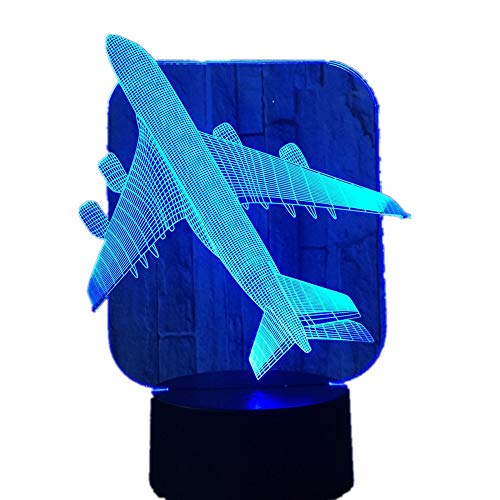 Avión de Combate Modelo Creativo luz de Noche Toque Jet avión lámpara de Mesa lámpara de Diapositiva lámpara de cabecera Juguete Fresco% Descuento