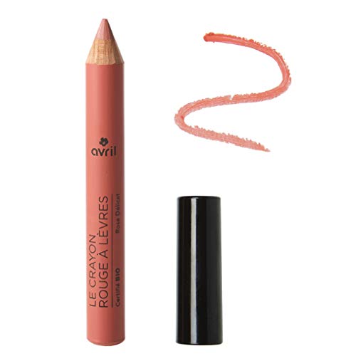 Avril – Le Crayon Rouge à Lèvres – Pintalabios, color rosa delicado, certificado ecológico, 2 g