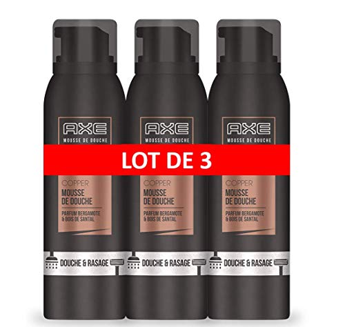 Axe ducha Espuma & Afeitado Copper bergamot & Sandalwood (3 unidades, X 200 ml)