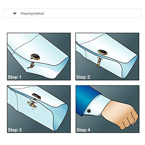 AYDOME Gemelos Boda Gemelos de Hombregemelos para Boda Pentágono Estrella Gemelos Camisa Hombre Azul