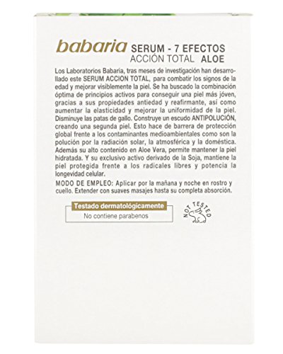Babaria Aloe Vera Serum Facial 7 Efectos 50 ml