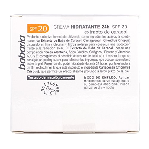 Babaria Caracol Crema Extra Hidratante Spf20 50 ml