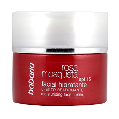Babaria - Rosa Mosqueta SPF15 - Crema facial hidratante con efecto reafirmante - 50 ml