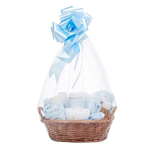 Baby Box Shop - Cesta regalo bebé niño con ropa de bebé - Artículos esenciales para niños recién nacidos - Manta de bebé - Doudou y sonajero de unicornio azul