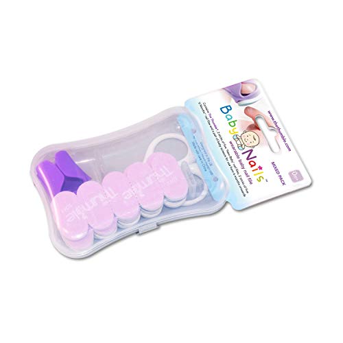 Baby Nails The Thumble I Lima de uñas para recien nacidos (0 meses +) Paquete grande mezclado I Cuidado de uñas bebé I Accesorio para recien nacidos y bebés