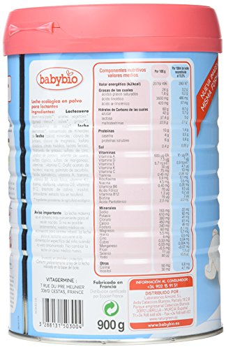 BabyBio - Leche 1 para Lactante Babybio 900 gr 0m+ (050300)
