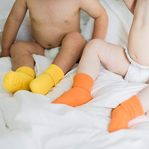 Babysoy Eco Beanie y calcetines Set - Naranja - 0-6 meses