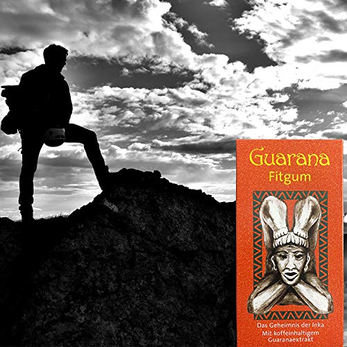 BADERs de la farmacia. Guarana Fitgum. Goma de mascar para más energía con cafeína de guaraná. 24 gomas