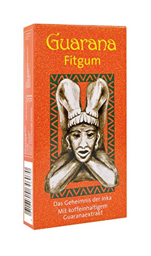 BADERs de la farmacia. Guarana Fitgum. Goma de mascar para más energía con cafeína de guaraná. 24 gomas