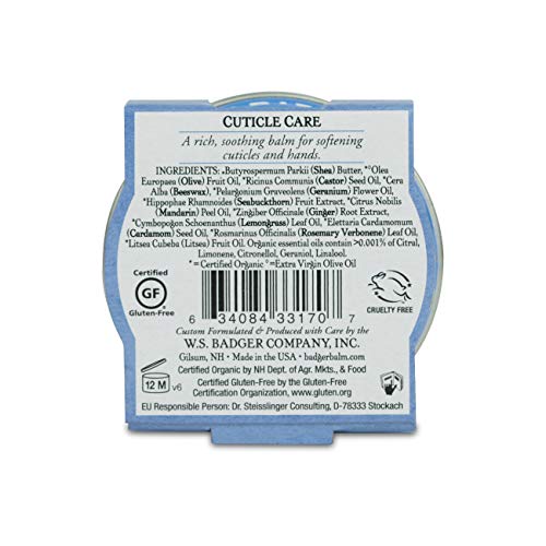 Badger cutícula Care Certified Organic Calmante Karité Nutrir y reparaciones 21g