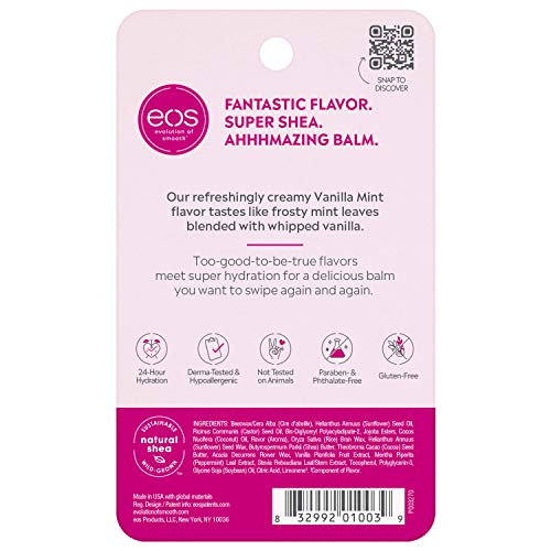 Bálsamo labial EOS Visibly Soft de vainilla y menta (1 x 7 g)