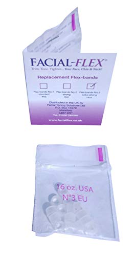 Bandas flexibles, paquete de 15 bandas sin látex para uso con Facial-Flex®