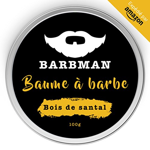 BARBMAN : Bálsamo de Barba (100ml) enriquecido con aceite de Jojoba y manteca de cacao para hidratar y nutrir pieles y barbas. Arregla la barba aportándole brillo y suavidad. Regalo para barbudos