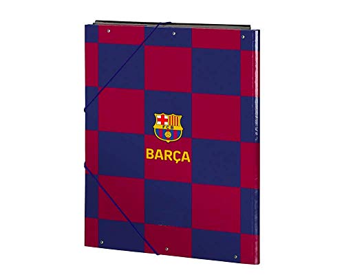 Barcelona FC Juego de Regalo de Papelería, Set de Regalo de Fútbol para Niños, Contiene Cuaderno A4 (80 páginas), Carpeta y Estuche, Regalo para Niños!