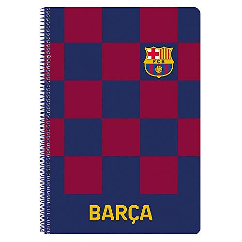 Barcelona FC Juego de Regalo de Papelería, Set de Regalo de Fútbol para Niños, Contiene Cuaderno A4 (80 páginas), Carpeta y Estuche, Regalo para Niños!