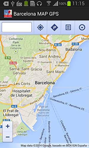 Barcelona Mapa y GPS