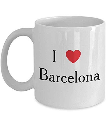 Barcelona Souvenir Coffee Mug I Love You GIft España Viajero Corazón Ciudad Presente