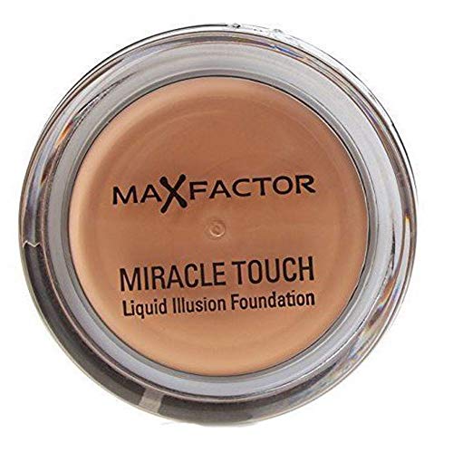 Base de maquillaje Miracle Touch Liquid Illusion Foundation de Max factor, color Caramel 85, 11,5 g