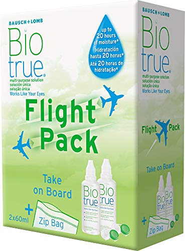 BAUSCH + LOMB - Biotrue® Solución Única - Kit viaje Pack 2 botellas x 60 ml