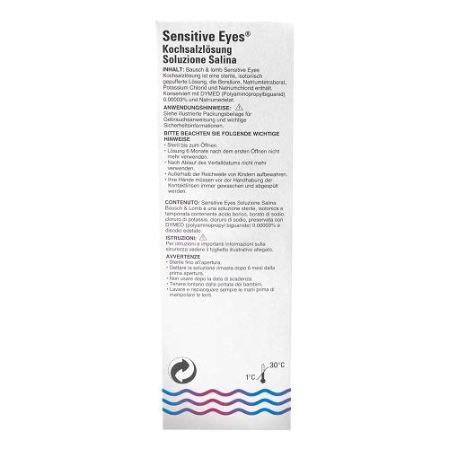 Bausch & Lomb Sensitive Eyes solución salina 355 ml