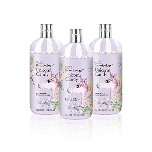 Baylis & Harding Beauticology Unicorn - Espuma de baño, 500 ml, 3 unidades