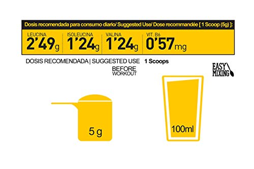 BCAA's 350 grs. Red Fruits -Aminoácidos de Cadena Ramificada en polvo 100% puros.