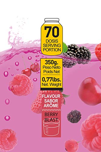 BCAA's 350 grs. Red Fruits -Aminoácidos de Cadena Ramificada en polvo 100% puros.