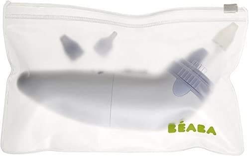 BÉABA Tomydoo - Aspirador Nasal de Bebé Portátil, Eléctrico para Bebé, Ultrarrápido, Fácil de Usar y Evolutivo Gracias a sus 3 Cánulas, Esterilizable