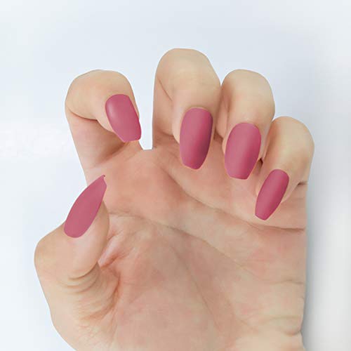 Beashine Falsa uña, Fake Nails, Elegant Touch French Manicure Fake Nails, Tamaños Ovales de Uñas Falsas Estilo Acrílico Artificial Fake Art Nails, 24 Uñas de Arte de de DIY (P389 Color Arena Arena)