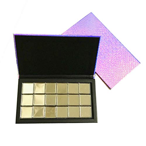 Beaupretty paleta de maquillaje de sombra de ojos magnética paleta cosmética vacía con espejo caja de paleta organizador de patrón de escala vacía
