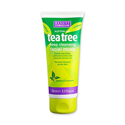 Beauty Formulas Tea Tree Deep Cleansing Facial Mask 100ml