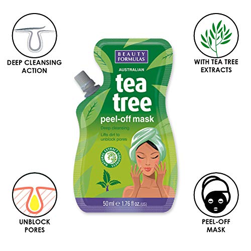 Beauty Formulas Tea Tree Peel-Off Mask 50ml