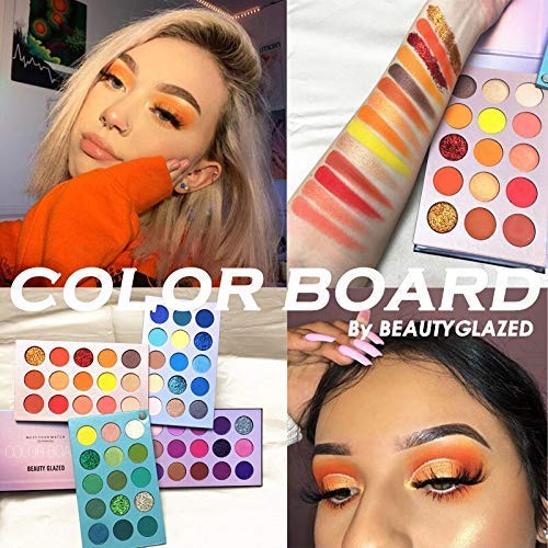 Beauty Glazed 60 Color Makeup Eyeshadow Palette 4 en 1 Color Board Pressed Glitter Eye Shadow Sombra de cuatro capas May Rotation Matte Pearlescent High Pigmentation Cosmetic Eyeshadow