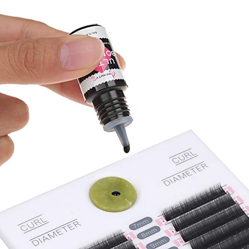 Beauty7 Extensión de Pegamento Ultra Adhesivo Pestañas Postizas Individuales 2-3 Segundos Secado Rápido 5ml