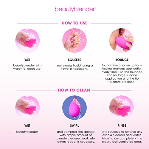 Beautyblender esponja de maquillaje, color nude (beige), 1 unidad