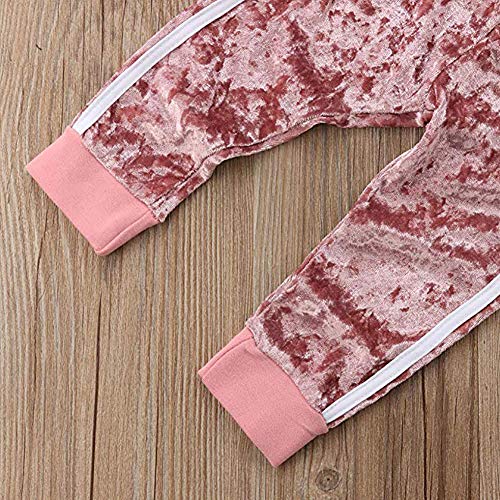 Bebé Niños Traje Invierno 2 Piezas Conjunto para Recién Nacido Camiseta + Pantalones de Terciopelo Chándal Ropa Deportivo en Casa para Bebés (6 Meses - 5 Años)